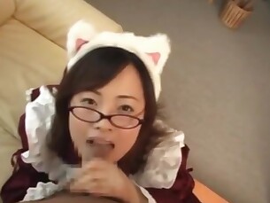 blowjob cosplay cumshot japanese playing pov teen asian